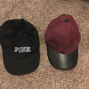 One hat from wet seal(the PINK hat has sold)